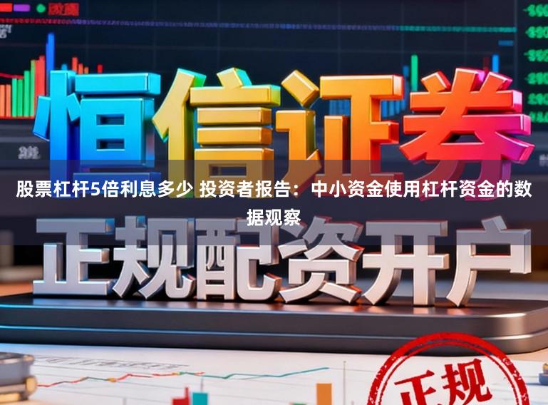 股票杠杆5倍利息多少 投资者报告:中小资金使用杠杆资金的数据观察